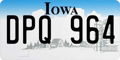 IA license plate DPQ964