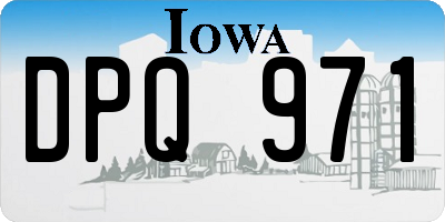 IA license plate DPQ971