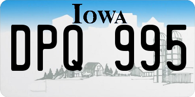 IA license plate DPQ995