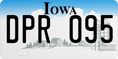 IA license plate DPR095