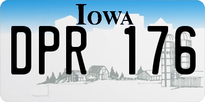 IA license plate DPR176