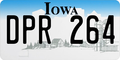 IA license plate DPR264