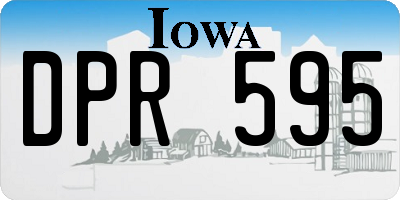 IA license plate DPR595