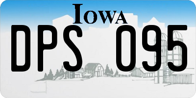 IA license plate DPS095