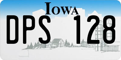 IA license plate DPS128
