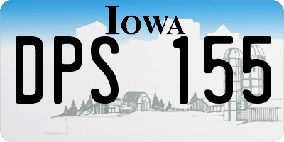 IA license plate DPS155