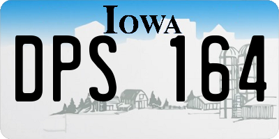 IA license plate DPS164