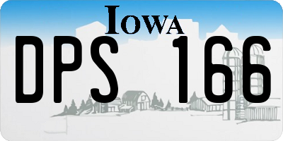IA license plate DPS166