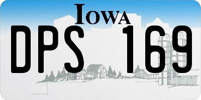 IA license plate DPS169