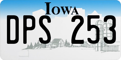 IA license plate DPS253