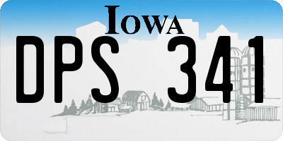 IA license plate DPS341