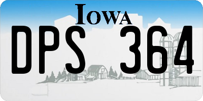 IA license plate DPS364