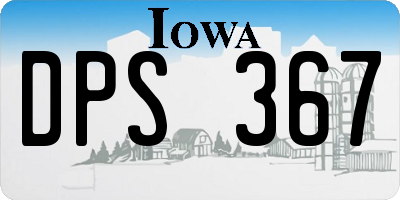 IA license plate DPS367