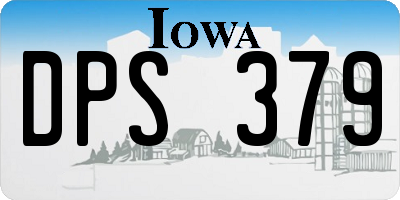 IA license plate DPS379