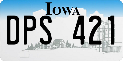 IA license plate DPS421