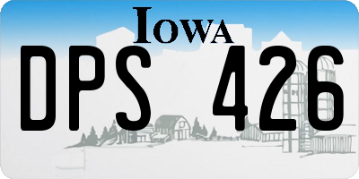 IA license plate DPS426