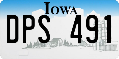IA license plate DPS491