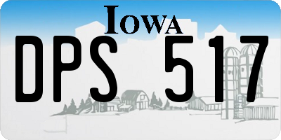 IA license plate DPS517