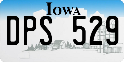 IA license plate DPS529