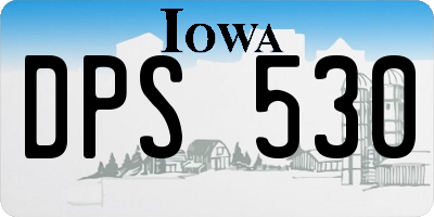 IA license plate DPS530