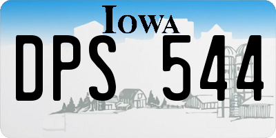 IA license plate DPS544