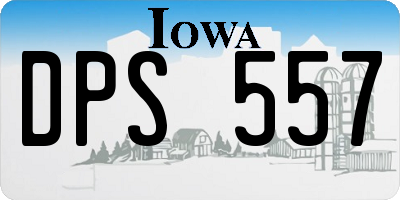 IA license plate DPS557