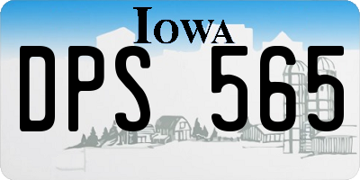 IA license plate DPS565