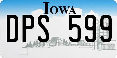 IA license plate DPS599
