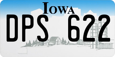 IA license plate DPS622