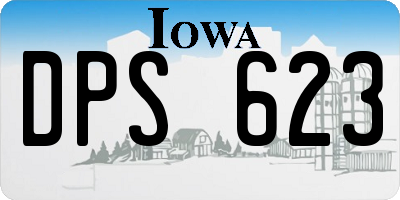 IA license plate DPS623