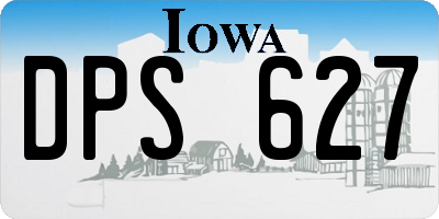 IA license plate DPS627