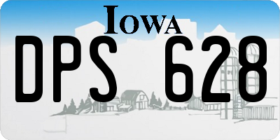 IA license plate DPS628