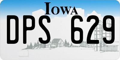 IA license plate DPS629