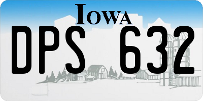 IA license plate DPS632