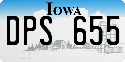 IA license plate DPS655