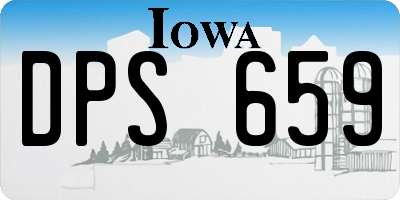 IA license plate DPS659