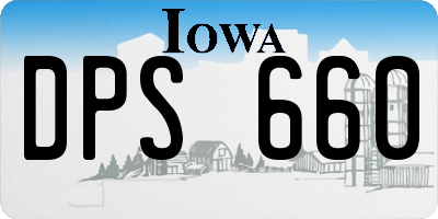 IA license plate DPS660