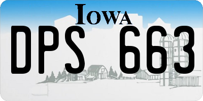 IA license plate DPS663