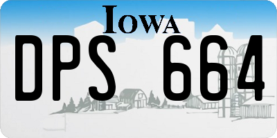 IA license plate DPS664