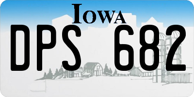 IA license plate DPS682