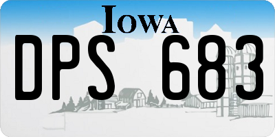 IA license plate DPS683