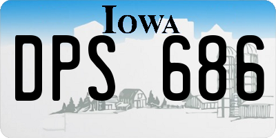 IA license plate DPS686