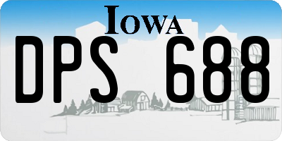 IA license plate DPS688