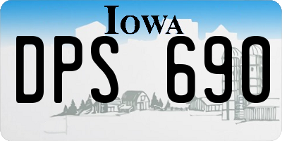 IA license plate DPS690
