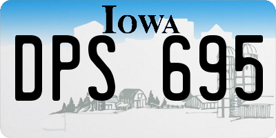 IA license plate DPS695