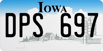 IA license plate DPS697