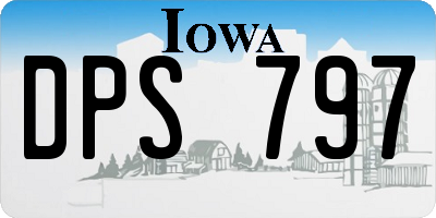 IA license plate DPS797