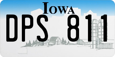 IA license plate DPS811
