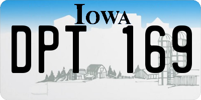 IA license plate DPT169