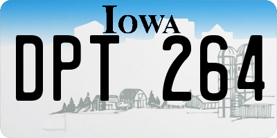 IA license plate DPT264